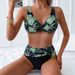 Sexy Floral Print Bikini Set. Adjustable Tri-Top & High-Waisted Bottom. Soft, Quick-Dry Fabric. Perfect For Beach & Pool. Confident & Chic Style._voghion.com