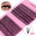 Lash extension set Eyelash Book DIY Single Cluster Eyelash Set Natural Thick false eyelashes 240 cluster D curve section hair_voghion.com