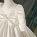 Elegant Princess Flower Girl Dress For Girls – White Short Sleeve Formal Gown For Weddings, Birthday Parties & Piano Recitals (80-130cm)_voghion.com
