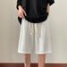 Herrenbekleidung Strukturierte Eisseidenhose Herren Sommer Dünne Neue Gerade Hose Trendy Brand Drape Koreanische Version Lose Casual Shorts_voghion.com