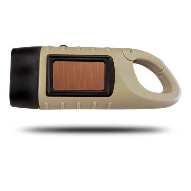 Noodhulpmateriaal voor buiten, handbediende zaklamp, hoge helderheid, multifunctionele verlichting op zonne-energie_voghion.com