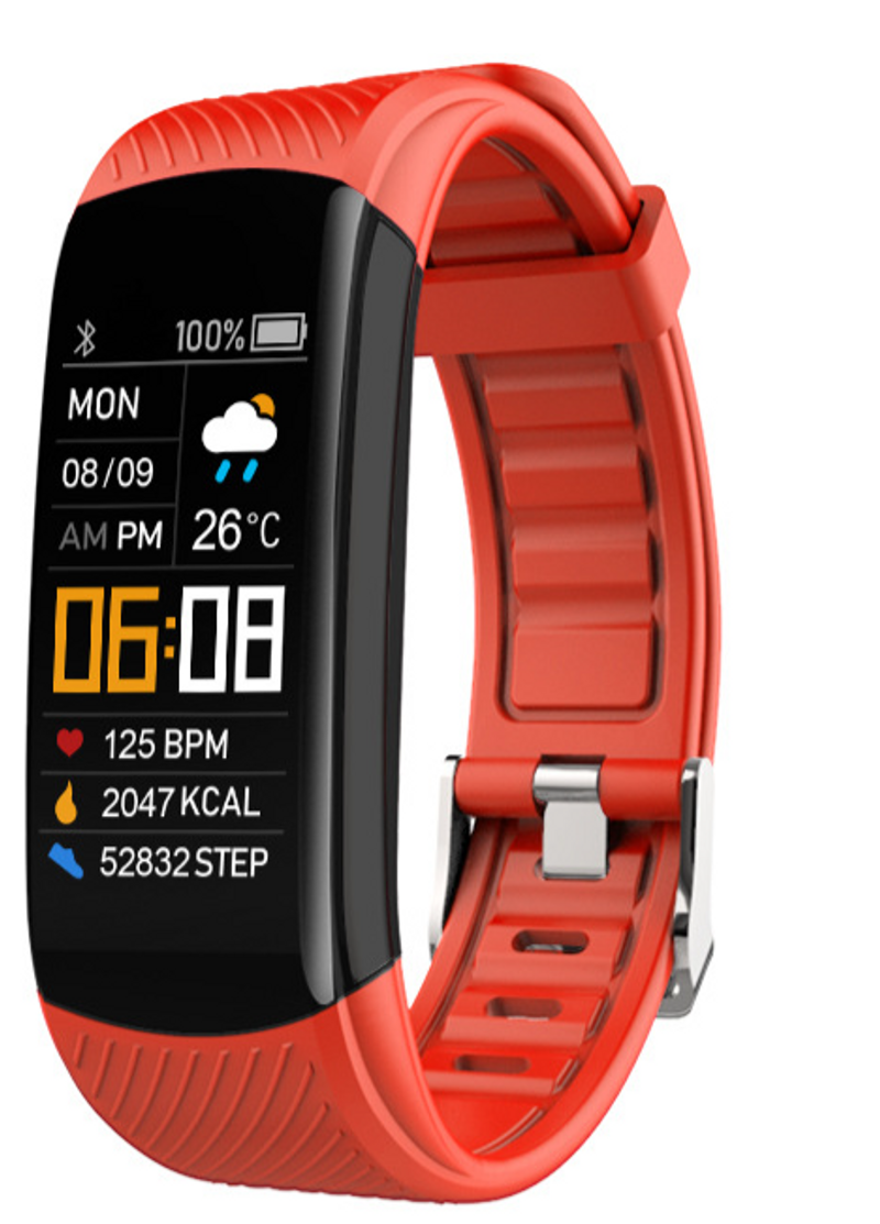 C5s Smart Bracelet Color Screen Bluetooth Sports Heart Rate Blood Pressure Sleep Sedentary Alarm Clock Step Watch_voghion.com