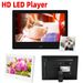 Cornice digitale LED HD da 7 pollici con orologio, calendario e lettore video, supporta schede USB, MMC, SD e MS, telecomando_voghion.com