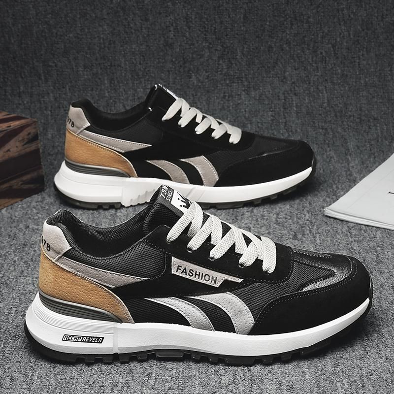 Schuhe für Männer 2023 Frühjahr neue Mode Paar Herrenschuhe flache lässige Waldschuhe Mittelschüler Laufsport_voghion.com