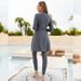 Women's Clothing Sun Protection Full Surround Diving Shield Surfing Swimsuit Muslim Outdoor Running Sports Conservative Three Piece Suit_voghion.com