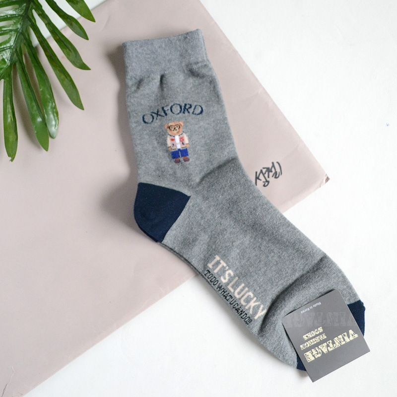Meias de algodão fofas de cintura média, meias de algodão de outono, absorventes de suor, respiráveis, da moda_voghion.com