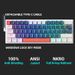he K500-B61 Mini Mechanical 60% Form Factor 61Keys Gaming Keyboard Wired Full Key Hot-Swappable RGB Backlit_voghion.com
