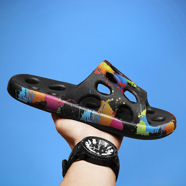 2024 Estate Nuovo Bagno Interno Esterno Casual Pantofole Grande Moda Coreana Versatile Camo Trendy Scarpe da Uomo_voghion.com