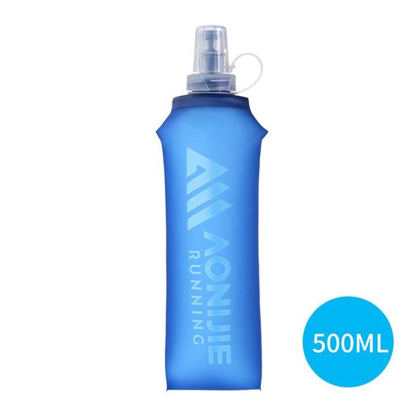 Onijie Sports Fitness Silikon Soft Bottle Squeeze Type Outdoor Running Marathon Wasserbeutel Off-Road Folding Portable_voghion.com