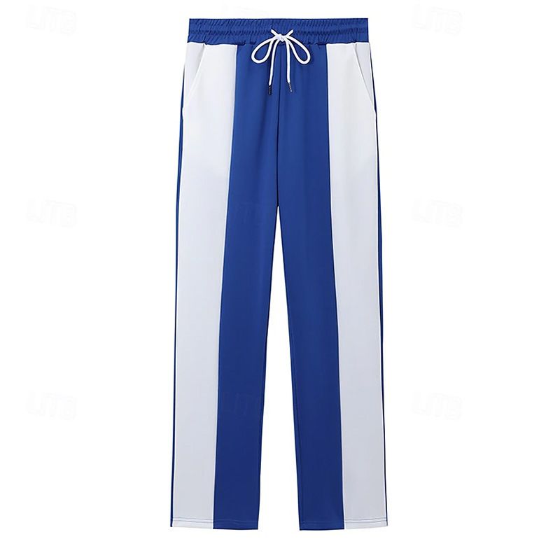 Lässige, sportliche Jogginghose für Herren – lockere Passform, atmungsaktiv und schnelltrocknend mit Farbblockdesign zum Laufen, fürs Fitnessstudio und den Alltag_voghion.com