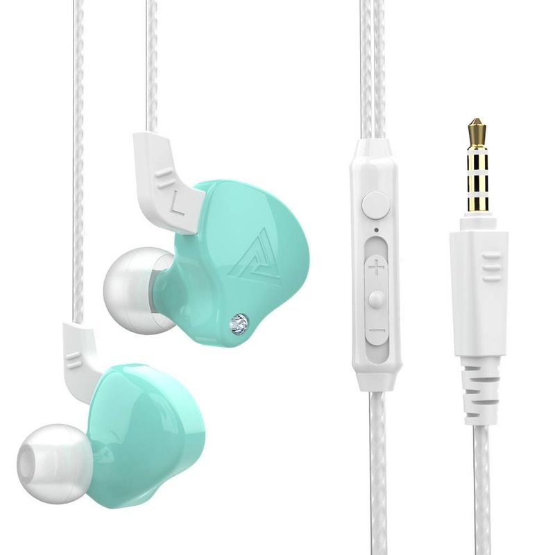 QKZ AK6 Sport-In-Ear-Inline-Steuerung mit Mikrofon-Bass-Telefon-Mehrfarbenkopfhörer_voghion.com