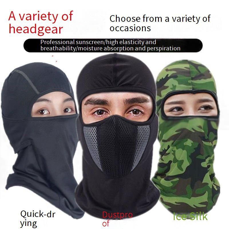 Cycling Face Mask Summer Cool Cycling Face Headgear Women Outdoor Fishing Site Dustproof Sunscreen Face Protection Hat Bicycle Mask_voghion.com