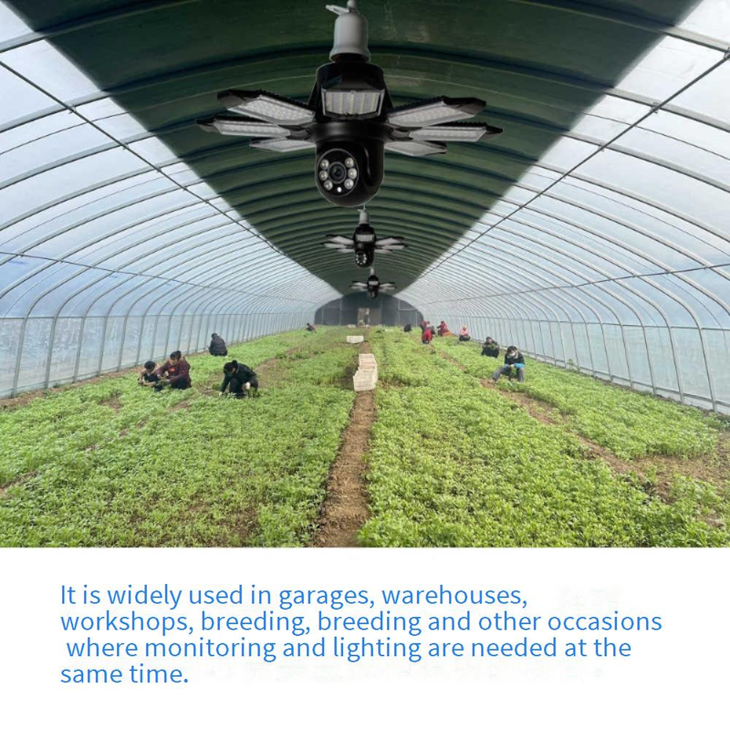 2-In-1 Light & Security Camera - Wireless Monitoring With HD Night Vision (Motion Detection 2-Way Audio Easy Installation Remote Access Via App)​​_voghion.com