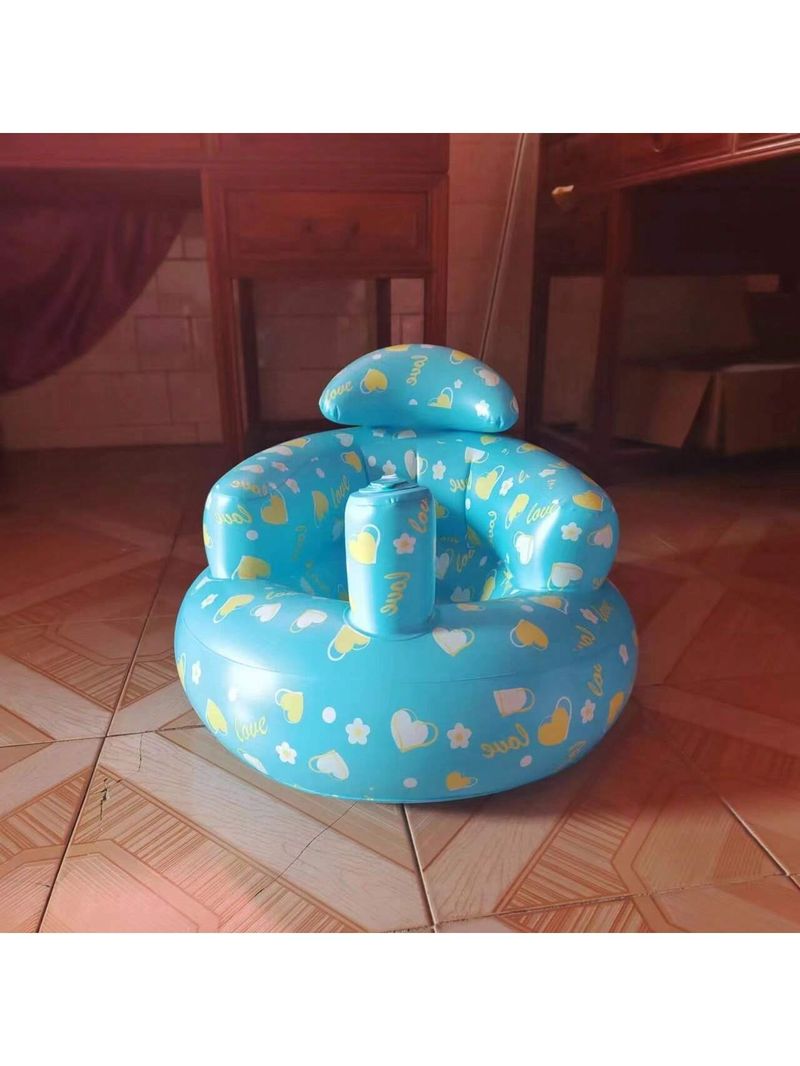 1 Baby Study Chair Baby Inflatable Sofa Study Chair Foldable With Inflatable Pump_voghion.com