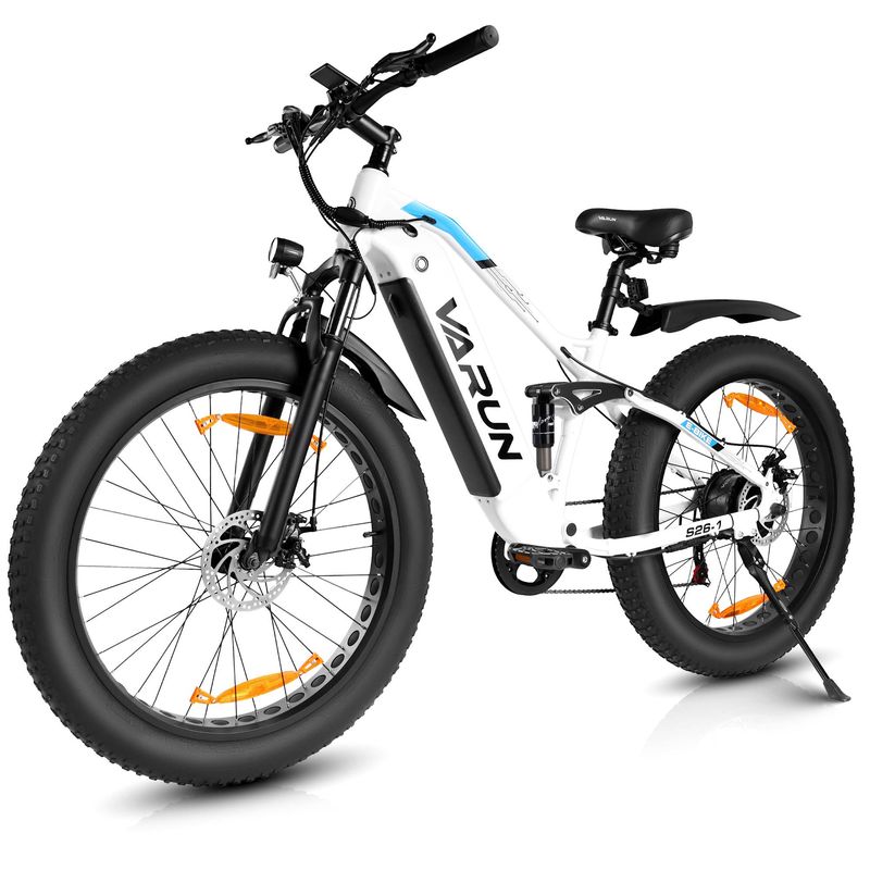 VARUN S26-1 26" X 4.0" Fat Tire Electric Mountain Bike With 48V 16AH Removable Battery_voghion.com
