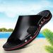 Sandali da spiaggia casual estivi leggeri da uomo Sandali slip on da esterno per interni comodi_voghion.com