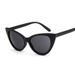 Moda Retro Sexy Estilo Olho de Gato Óculos de Sol Feminino Clássico Preto Branco Óculos de Sol Femininos Olho de Gato Armação Gradiente Óculos De Sol_voghion.com