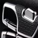 High End Metal  Keychain Car Can Be Opened With Just One Press.Creative Men's Anti Loss Waist Hanging Leather Keyring Keychain_voghion.com