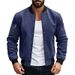 Retro-Baseballjacke für Herren – Schwerer Wildleder-Cardigan mit Knopfleiste vorne, Vintage-Fliegerbomber-Stil_voghion.com