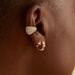 Orecchini a cerchio da donna in oro 14 carati, piccoli, semplici, fatti a mano, ipoallergenici, gioielli per tutti i giorni._voghion.com