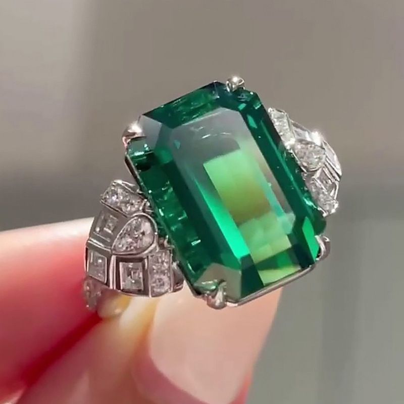 Cao Shi's Fashionable Luxurious Domineering Versatile And Elegant Accessory Ring, Geometric Aristocratic High-end Ring_voghion.com