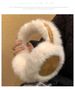 Paraorecchie in pelle scamosciata e peluche per le donne in inverno, più paraorecchie caldi e morbidi per andare a cavallo, paraorecchie antifreddo_voghion.com