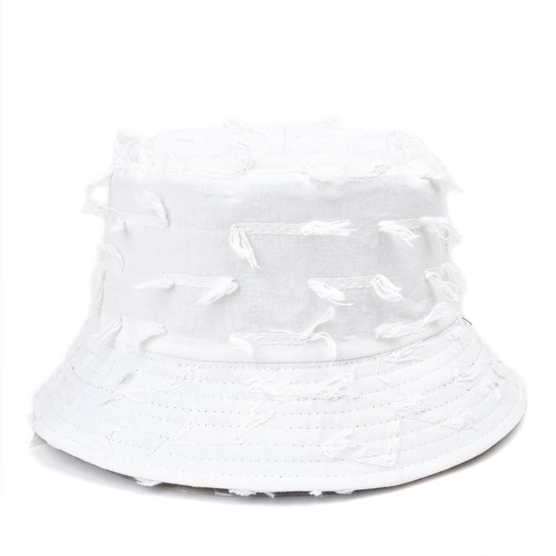 Neie faarwege poléierte duebelsäitege flaache Bucket Hutt Damenmode villsäitege Patch Basin Hutt klenge Gesiichtsschierm_voghion.com
