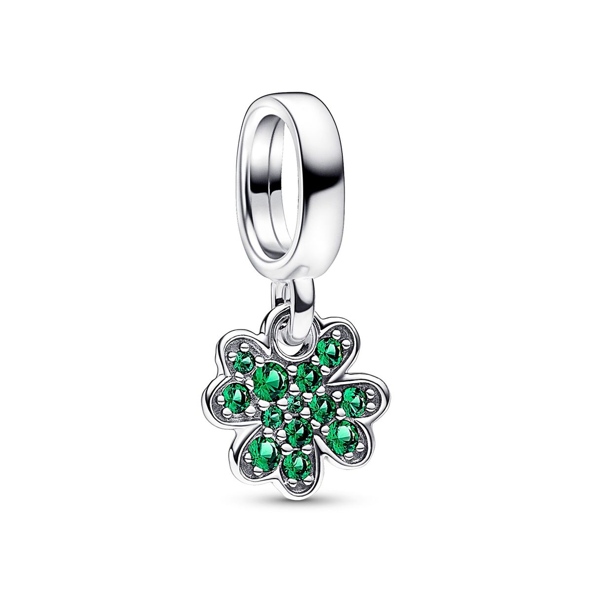 Modischer Charm mit vierblättrigem Kleeblatt_voghion.com