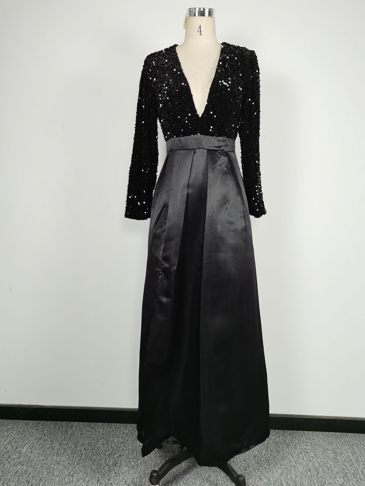 Damenbekleidung Independent Station Pailletten Swing Sexy Langer Rock Schleppendes Bankett Abendkleid Neuer Stil_voghion.com