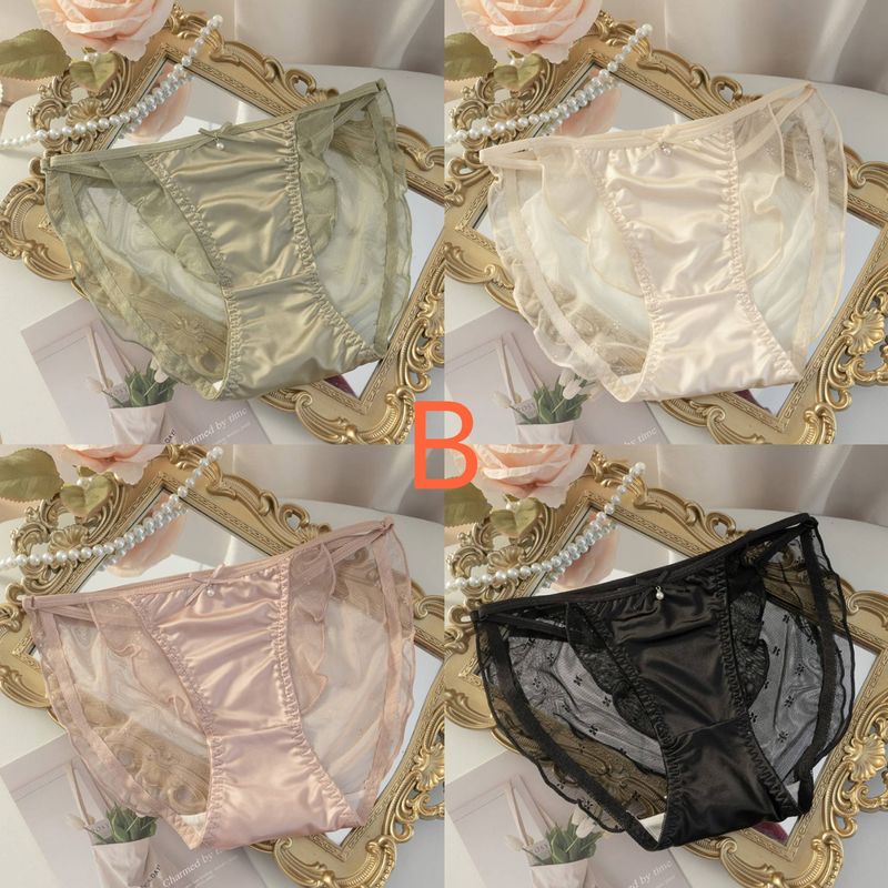 4 unids/set de bragas brasileñas de algodón para mujer, M-XL de tiro bajo, ropa interior de Color sólido, calzoncillos cómodos para mujer, bragas íntimas para niñas_voghion.com