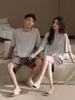 Modal Couple Summer Pajamas - Thin Short - Sleeve Sets For Him & Her_voghion.com