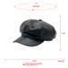 New solid color PU leather octagonal cap retro gentleman style beret with net red refund painter hat_voghion.com