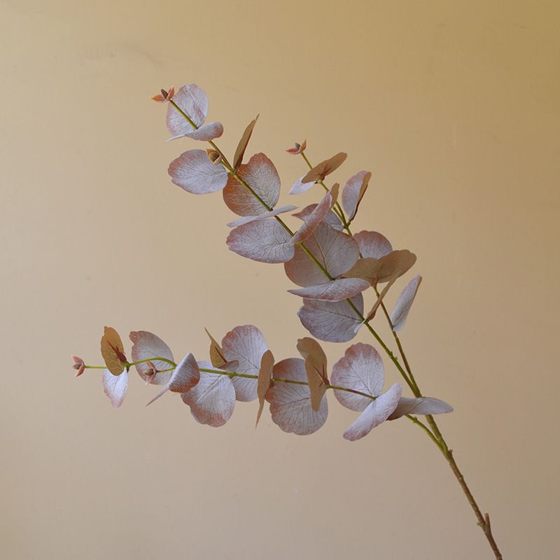 Simulated flowers, simulated plants, ingot leaves, eucalyptus leaves, green autumn leaves, wedding DIY flower arrangements_voghion.com