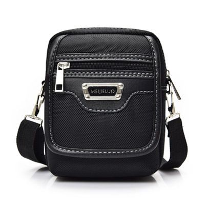 Borsa a tracolla monospalla alla moda, stile coreano, casual, da uomo, in tessuto Oxford, piccola, H201_voghion.com