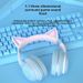 ST89M Macaron allmähliche Änderung der Farbe Katzenohr leuchtendes Headset Bluetooth-Headset, drahtloses Musik-Headset_voghion.com