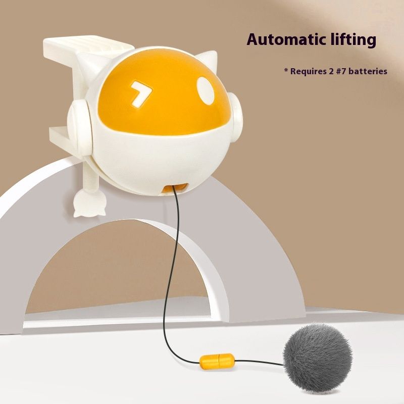 Pet automatic lifting teasing ball intelligent toy, self fun and relaxation tool, electric cat toy_voghion.com