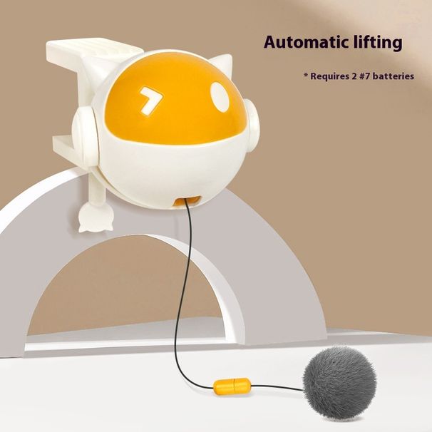 Pet automatic lifting teasing ball intelligent toy, self fun and relaxation tool, electric cat toy_voghion.com