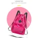 Student Backpack Womens Bag Waterproof School Large Capacity INS Fashionable Drawstring Travel 250408l_voghion.com