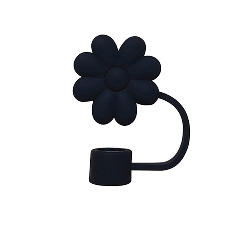 Blomsterstrådeksel ensfarget myk silikon silikonstråhette varmt salg matkvalitets silikon støvhette bunnstoffdeksel_voghion.com