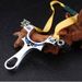 Alloy Steel Slingshot Silver Slingshot 11.5*8.5*1.3 Cm Suitable For Outdoor Competitions, Fitness Shooting, Hunting, Fishing (Slingshot Only)_voghion.com