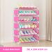 Metal Shoe Rack – Modular Stackable Shoe Organizer For Entryway, Closet & Dorm – Modern Slim Shoe Shelf With Customizable Colors_voghion.com