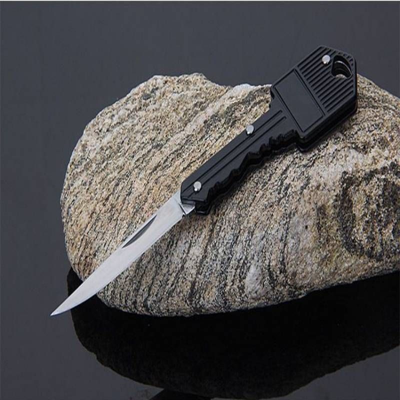 Multifunctional Stainless Steel Keychain Folding Knife - Compact, Sharp & Portable For Outdoor, Camping & Everyday Carry (EDC)_voghion.com