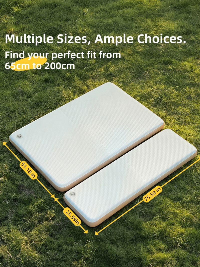 Sleeping Pad For Camping, PVC-Free Air Inflatable High Support Compact Camping Mattress With Pump For Glamping Tent_voghion.com