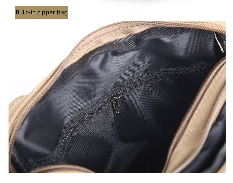 Freizeit Canvas Gürteltasche Herren Taille Outdoor Freizeittasche Registrierkassentasche Multifunktions-Handy-Geldbörse_voghion.com