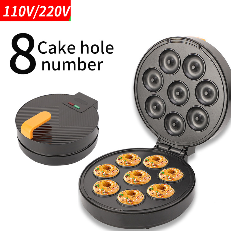 110v ameriški standardni stroj za krofe, stroj za zajtrk, stroj za sendviče, velik osemluknjični stroj za kruh, mehiški električni pekač_voghion.com