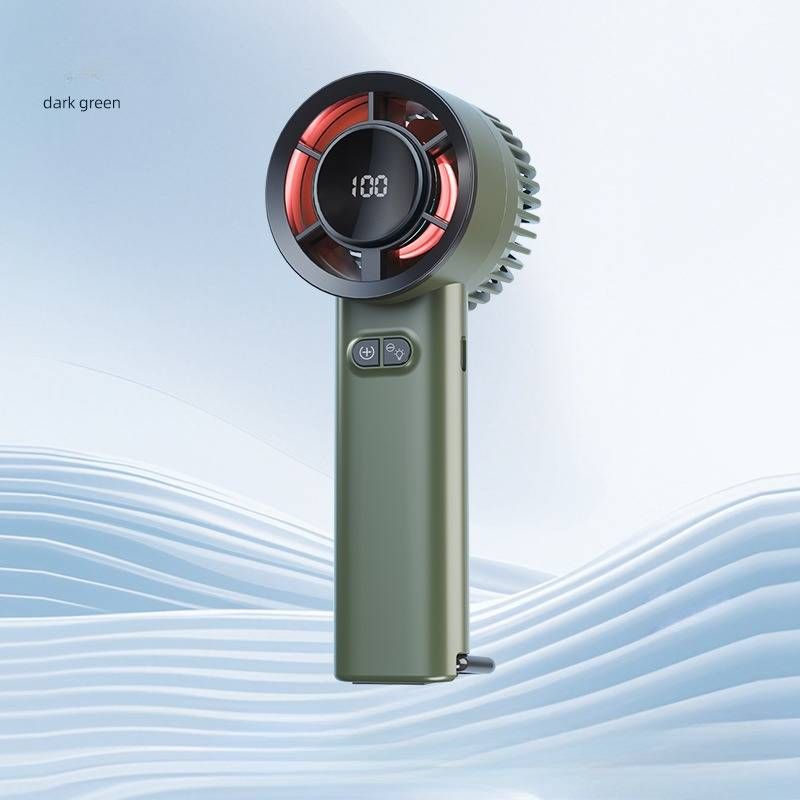 Fan Smart Digital Turbo Handheld Fan High Speed Cooling Portable & Powerful For Office Travel Outdoor Use​_voghion.com