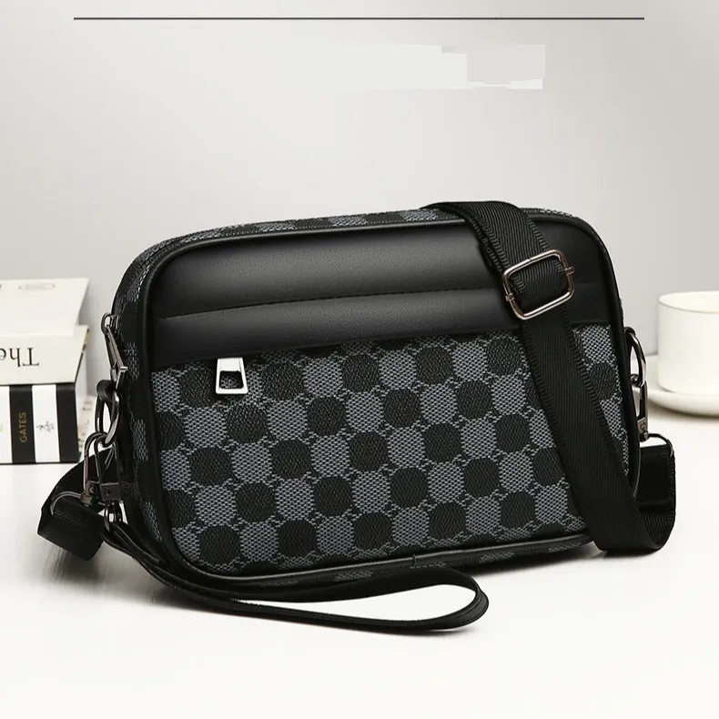 Men's Casual Crossbody Bag - Stylish Small Shoulder Pack (Lightweight, Water-Resistant, Perfect For Outdoor & Daily Use)_voghion.com
