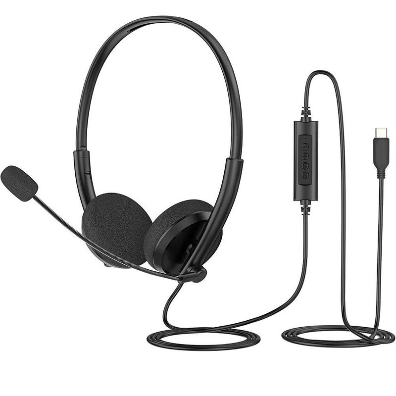 U15T Bluetooth Headphones With Adjustable Headband, Soft Ear Cushions & 330° Rotating Noise-Cancelling Mic_voghion.com