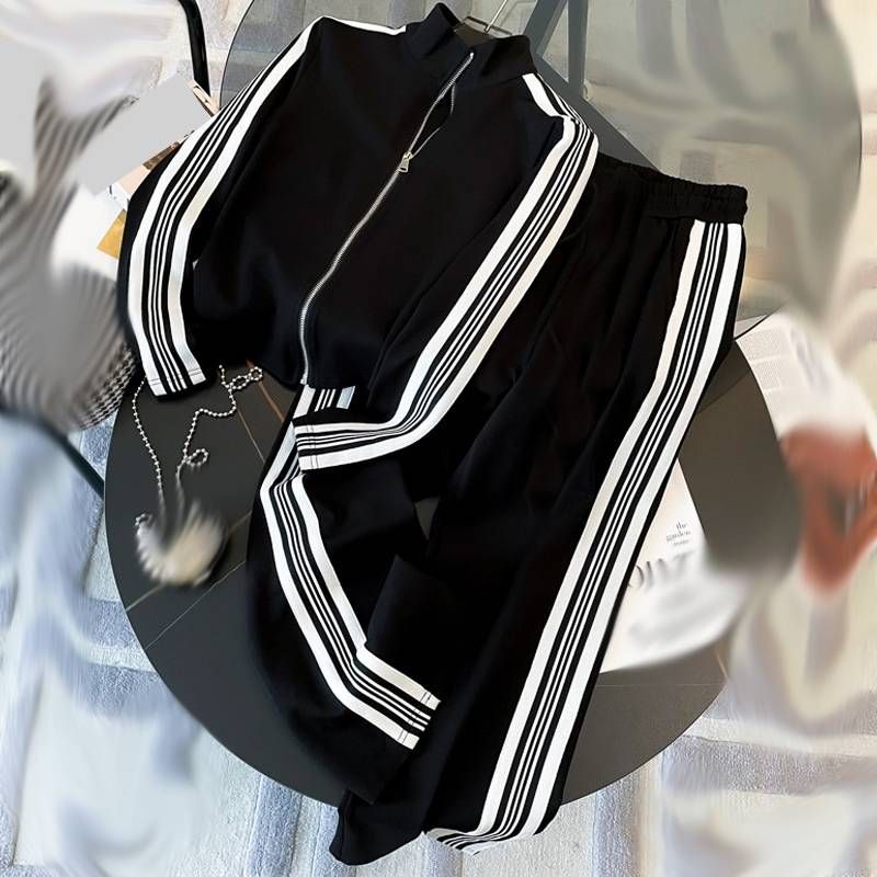 Dameskleding Sport Casual Pakken In De Lente Nieuw Populair En Modieus Stijlvol En Leeftijdsverminderend Modieus Sweatshirts Tweedelige Pakken_voghion.com