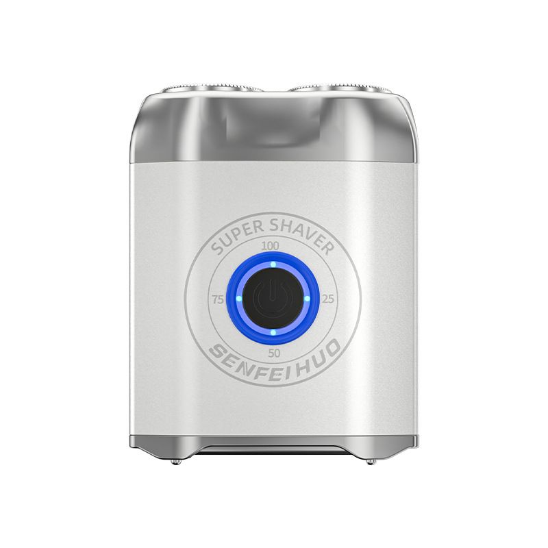 Rasoio elettrico da uomo - Testina rotante impermeabile, mini rasoio portatile senza fili con batteria a lunga durata, finitura canna di fucile_voghion.com